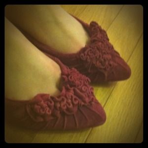 Pink flower flats RESERVED for @bellafashion