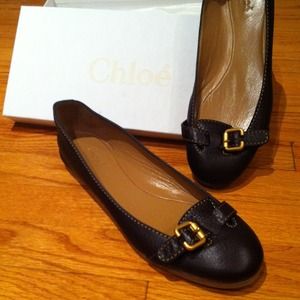 Brand new Chloe brown flats size 9b
