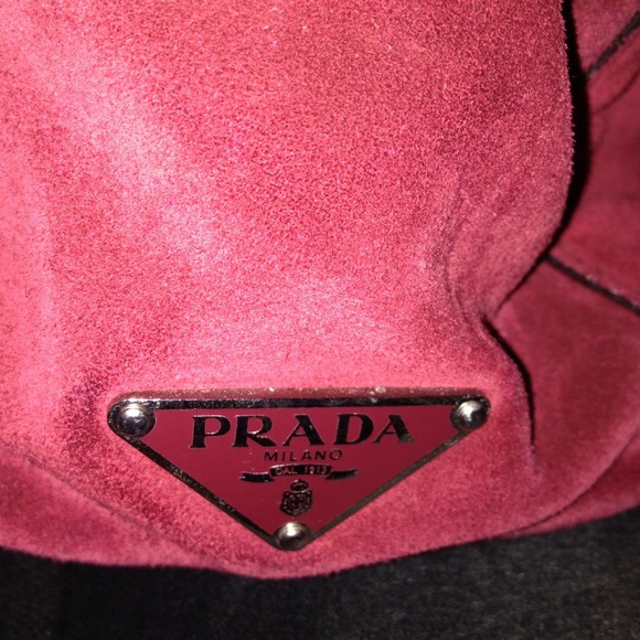 Suede Prada handbag - Picture 3 of 4