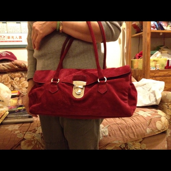 Suede Prada handbag - Picture 4 of 4