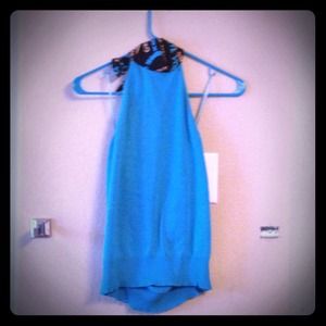 Trina Turk lightweight sexy halter sweater!