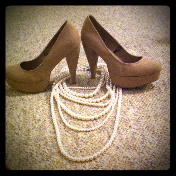 Nude Suede Shoes