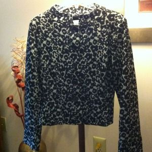 Reduced. blazer with hint of metallic threading