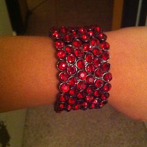 Red jewel bracelet REDUCED!!