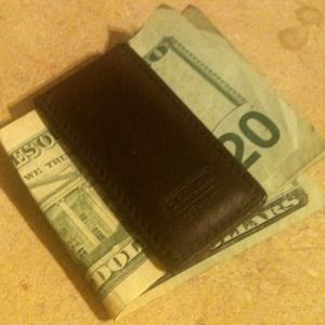 Coach Water Buffalo Hide Money Clip