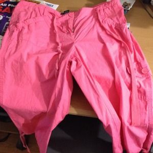 Pink Cargo Capri