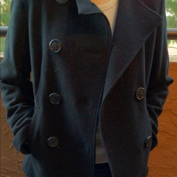 Black pea coat