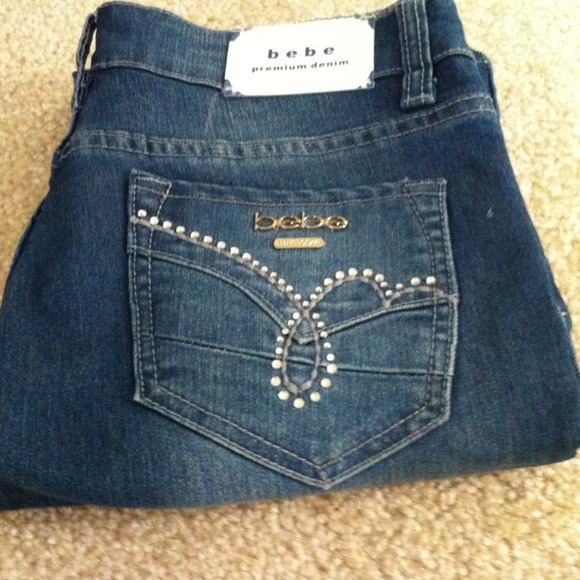 Never worn bebe washed jeans - Picture 2 of 3