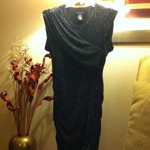 Sparkly black cocktail dress fits like a glove!