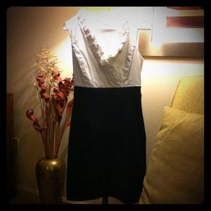 Looks like pencil skirt & top but all in 1  piece!