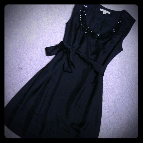 ❌Sold❌BR Black Dress with Jeweled Collar