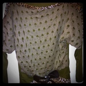 Hot animal print dress with a belt