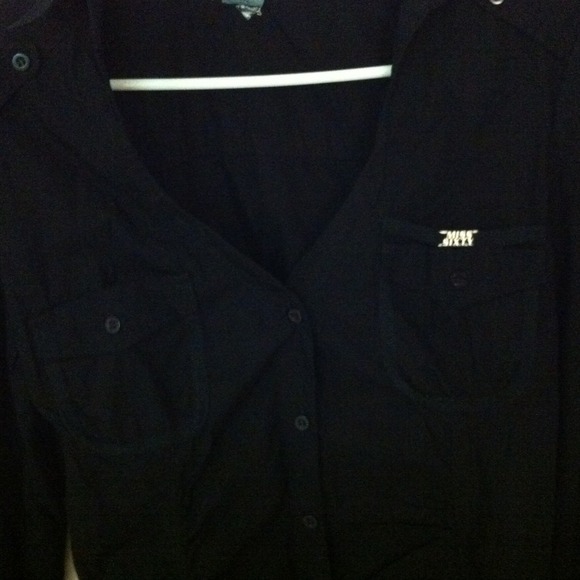Reduced price . Miss sixty deep v neck shirt . - Picture 2 of 4