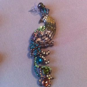 Peacock earrings..