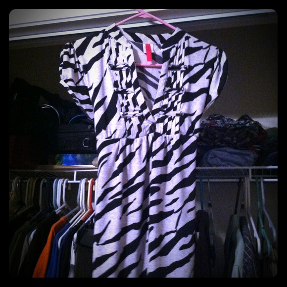 Zebra striped top