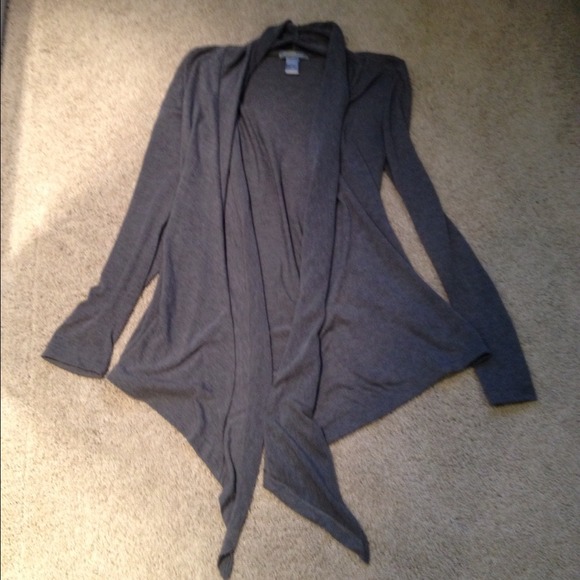 Long gray sweater