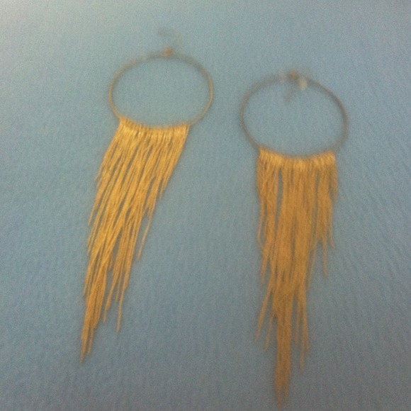 Gold hoop earrings