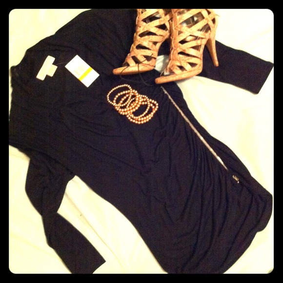 BNWT,  Zipper Michael Kors Top..