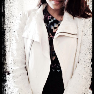 Amazing wht Veda leather jacket from 3 seasons ago