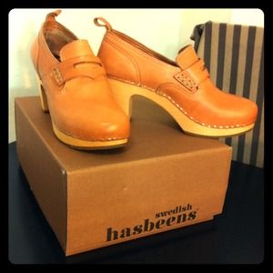 Swedish Hasbeens 444 Clog, Natural color