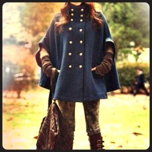 Jackets & Blazers - Icicle creek, poncho military jacket👗spring dash Jackets & Blazers - Icicle creek, poncho military jacket👗spring dash