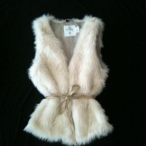 H&M  ladies afternoon  faux fur vest