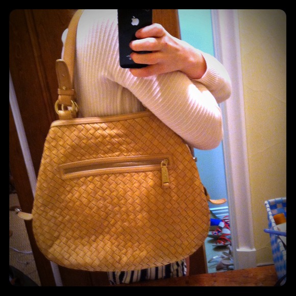 REDUCED Blush/beige braided Cole Haan 2011 hobo
