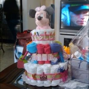 Baby shower diaper cakes