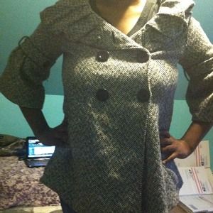 Babydoll black&white jacket