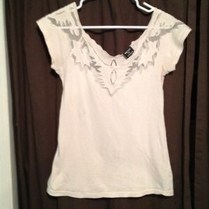 Kate Moss for Topshop cream top