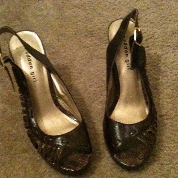 Madden girl chocolate brown heels