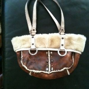 guess fur bag