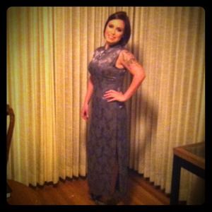 Asian inspired kimono dress.