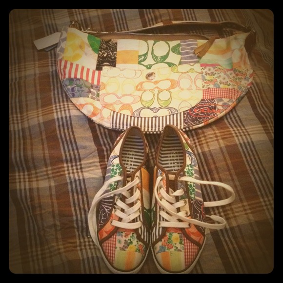 Coach bag w/ matching sneakers! Great for Spring!