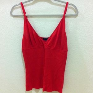 bebe Tops - RESERVED @justme - Red hot Bebe sweater tank top bebe Tops - RESERVED @justme - Red hot Bebe sweater tank top