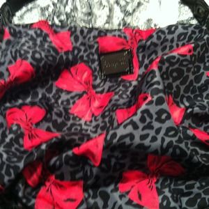 Betseyville grey cheetah with bows hobo