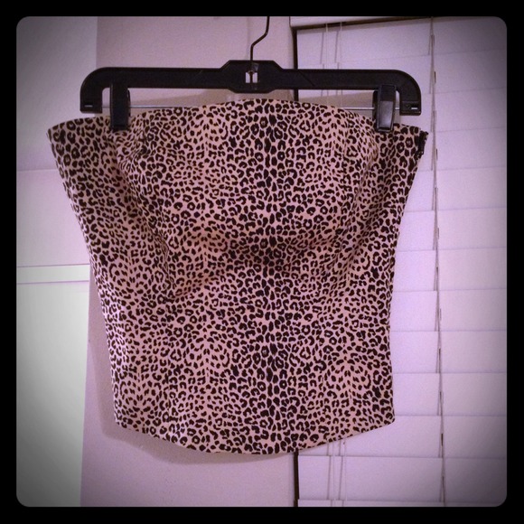 Leopard Corset Style Top