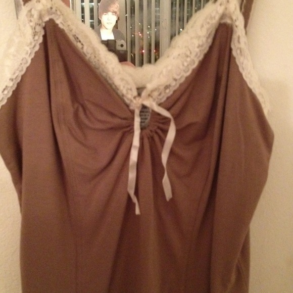 Brown Lace Cami - Picture 2 of 2