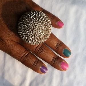 nOir Jewelry Rhinestone Cocktail Ring