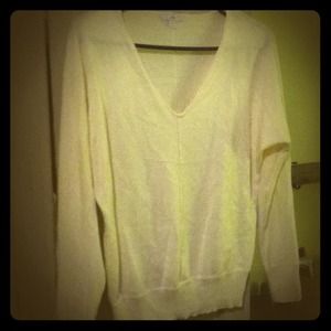 Wool blend cream sweater