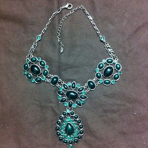 Emerald green necklace
