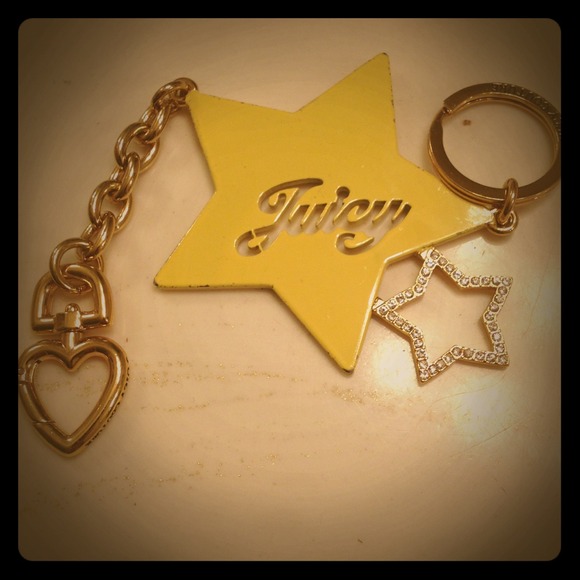 💛💙JUICY SHOOTING STAR YELLOW KEYCHAIN
