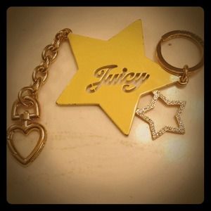 💛💙JUICY SHOOTING STAR YELLOW KEYCHAIN