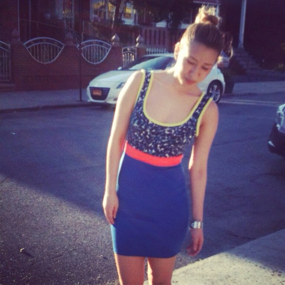 Colorblock dress