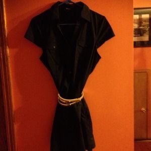 Button up Military style dress