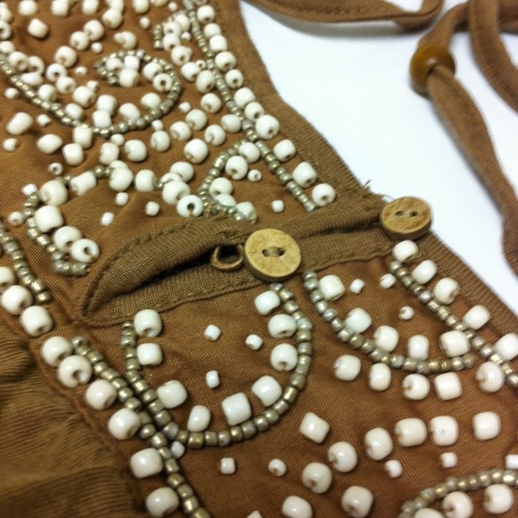 Brand New w/ Tag✨ Beaded Halter Top - Picture 3 of 4