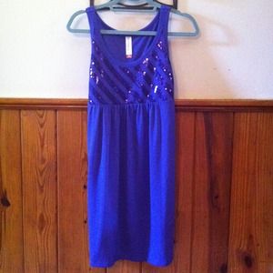 BUNDLED: Purple empire waist sparkle dress