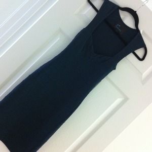Sold. Dark turquoise body contour dress