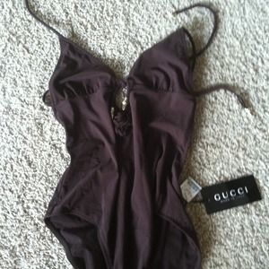 Authentic nwt Gucci one piece swim suit