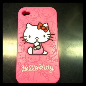 iPhone 4 hello kitty cAse & jewelry bundle (: